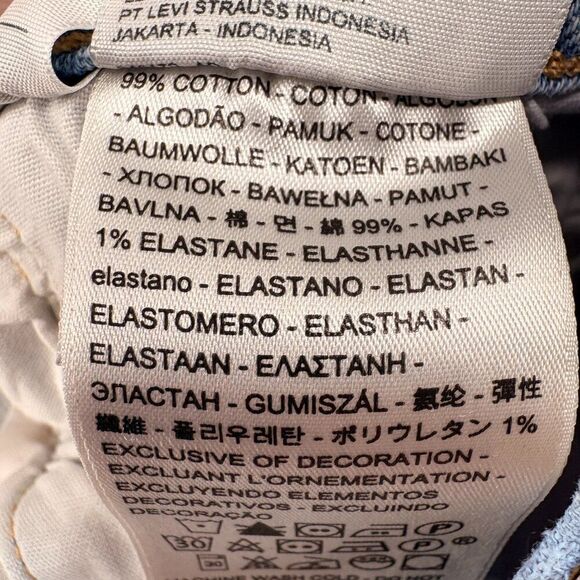 Levi’s 501 High Rise Cutoff Jean Shorts | W27 | Light Wash | Raw Hem Vintage Rew - Picture 15 of 15